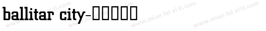 ballitar city字体转换